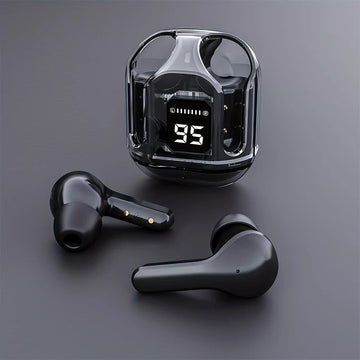 Air31 Transparent Earbuds – Bluetooth 5.3 with Carry Pouch
