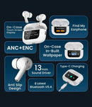 A9 Touch Screen Airbuds Super Quality Buzzer Edition White