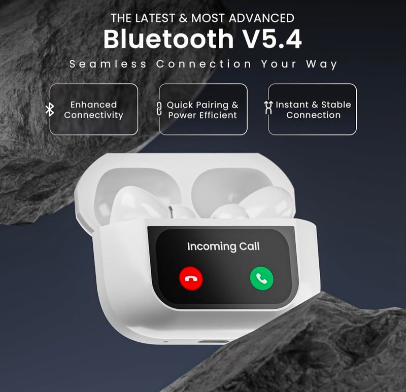 A9 Touch Screen Airbuds Super Quality Buzzer Edition White