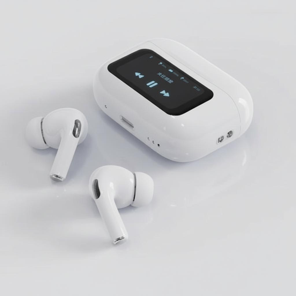 A9 Touch Screen Airbuds Super Quality Buzzer Edition White