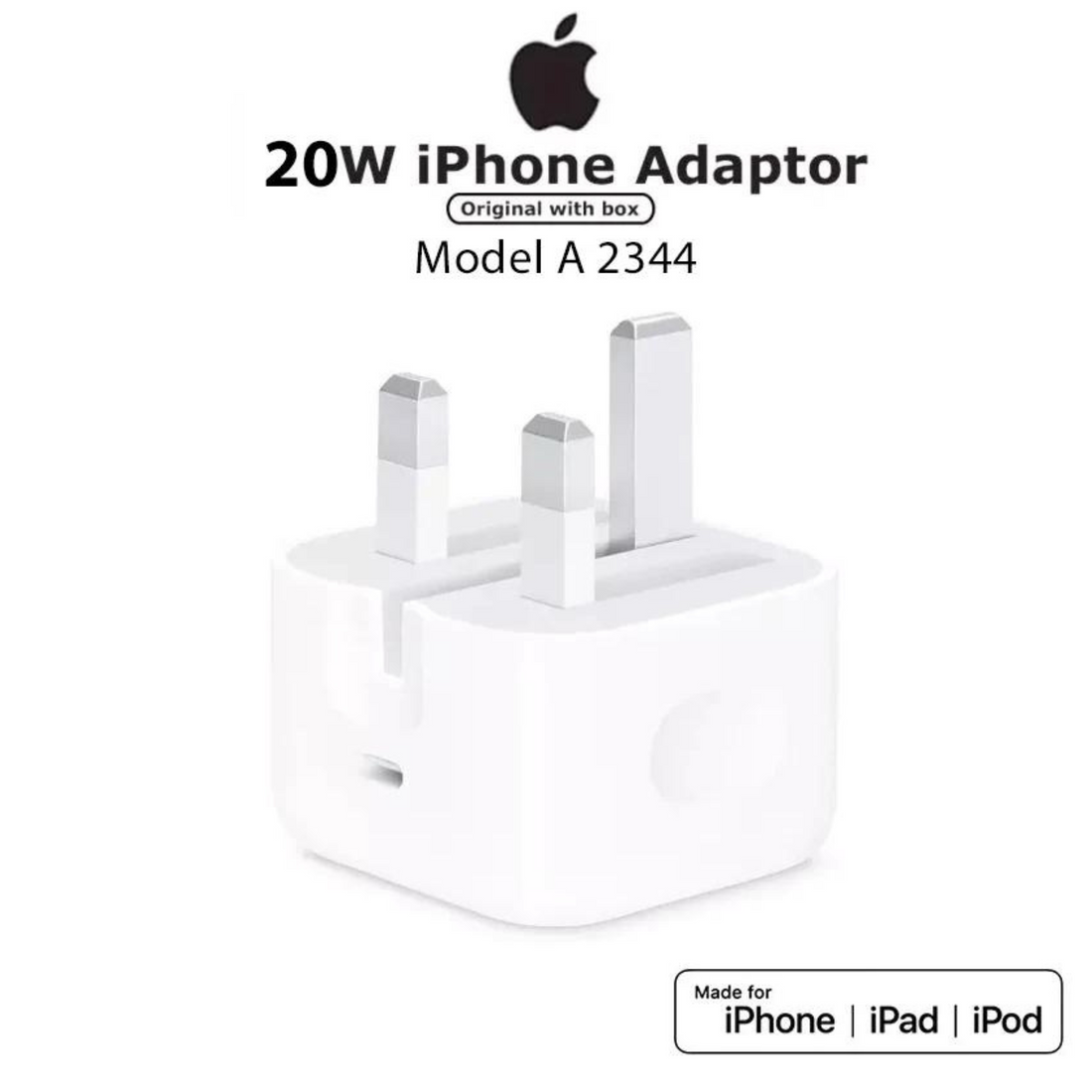 Apple 20W USB-C Power Adapter (Original) NFC Free Airpods pro 2