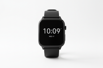 simple smart black watch