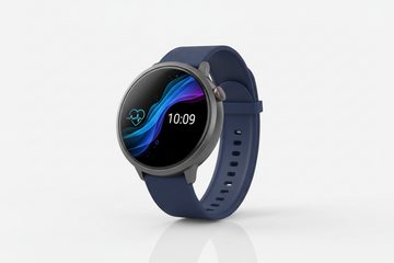 SMART WATCH WITH WHITE BACKGROUNF